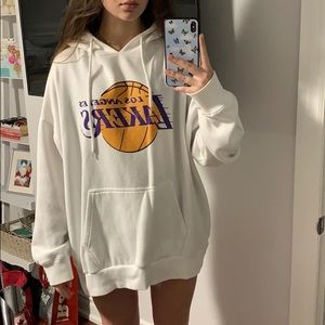 Topshop LA Lakers oversized hoodie